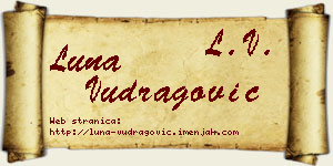 Luna Vudragović vizit kartica
